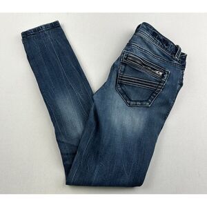 Miss Me Signature Skinny Jeans Zip Pockets Low Rise‎ JE8801S4R Women's 26x30